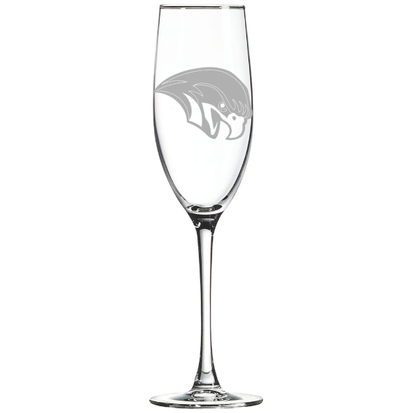 Roanoke College Polar Camel 8 oz. Champagne Flute