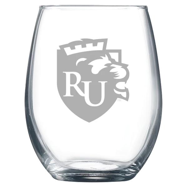 Rockford University Polar Camel 9 oz. Stemless Wine Glass