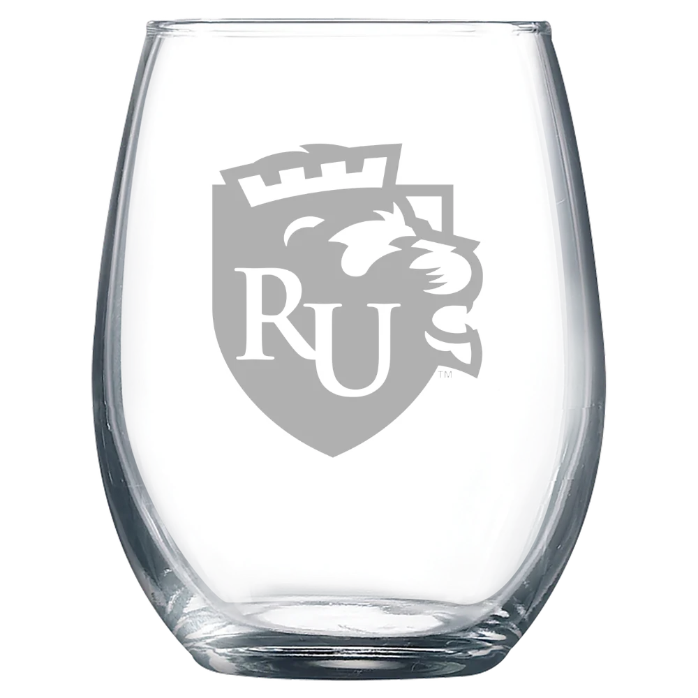 Rockford University Polar Camel 9 oz. Stemless Wine Glass
