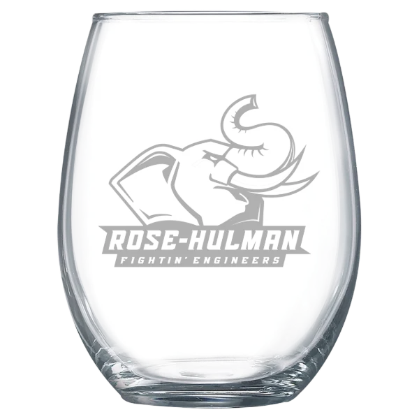 Rose-Hulman Institute of Technology Polar Camel 15 oz. Stemless Wine Glass