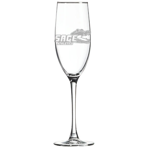 Russell Sage College Polar Camel 8 oz. Champagne Flute