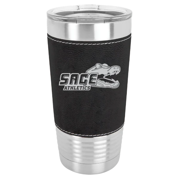 Russell Sage College Polar Camel 20 oz. Leatherette Grip Tumbler with Standard Lid