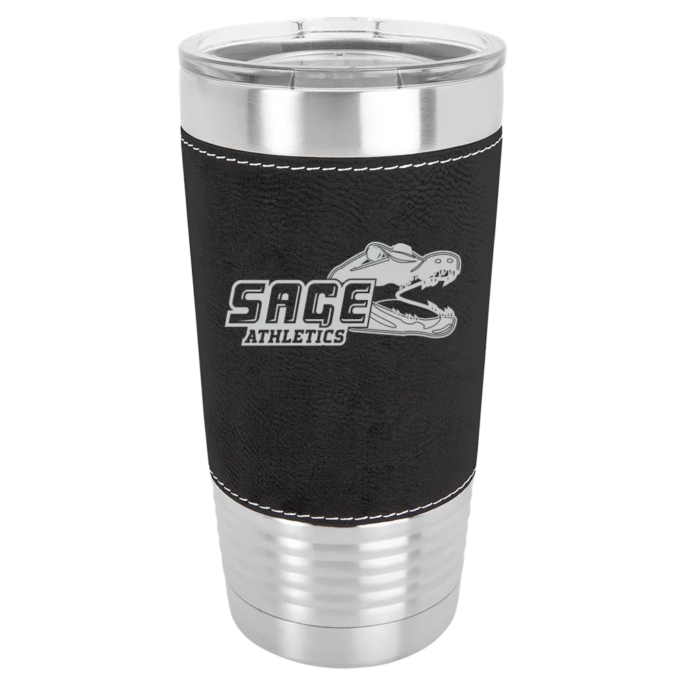 Russell Sage College Polar Camel 20 oz. Leatherette Grip Tumbler with Standard Lid