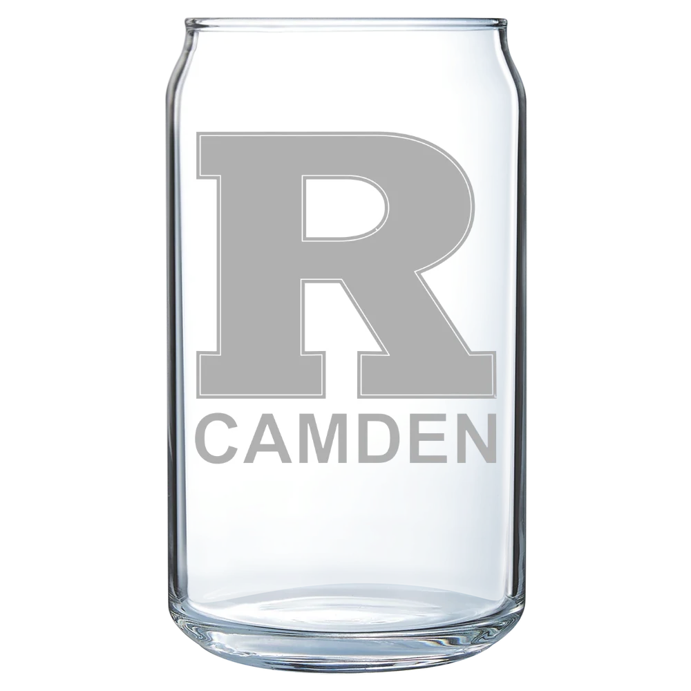 Rutgers, The State Univ. of New Jersey, Camden Polar Camel 16 oz. Can Glass