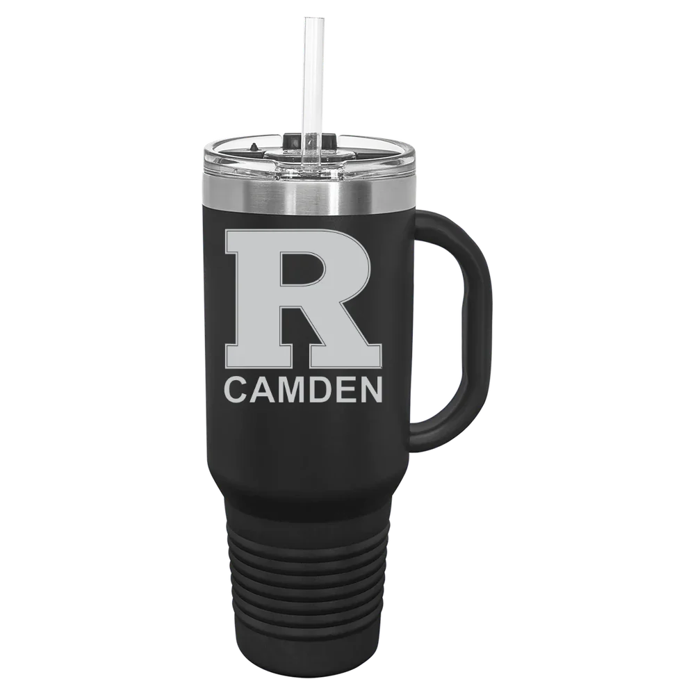 Rutgers, The State Univ. of New Jersey, Camden Polar Camel 40 oz. Travel Mug with Snap Lid & Straw