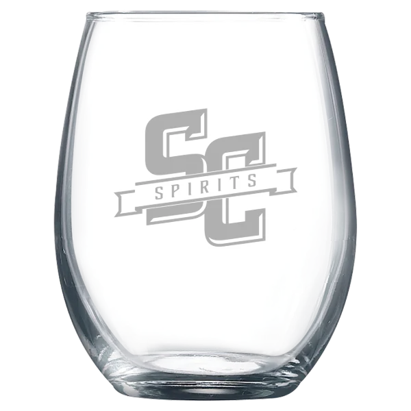 Salem College (North Carolina) Polar Camel 9 oz. Stemless Wine Glass
