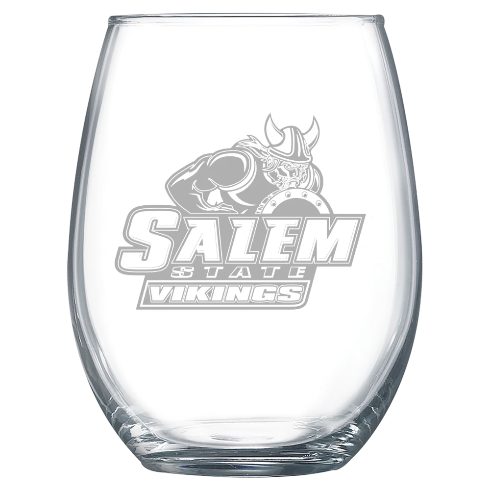 Salem State University Polar Camel 15 oz. Stemless Wine Glass