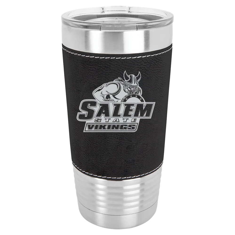 Salem State University Polar Camel 20 oz. Leatherette Grip Tumbler with Standard Lid