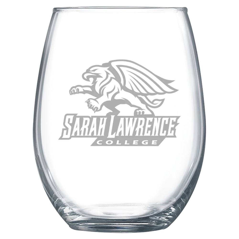 Sarah Lawrence College Polar Camel 15 oz. Stemless Wine Glass
