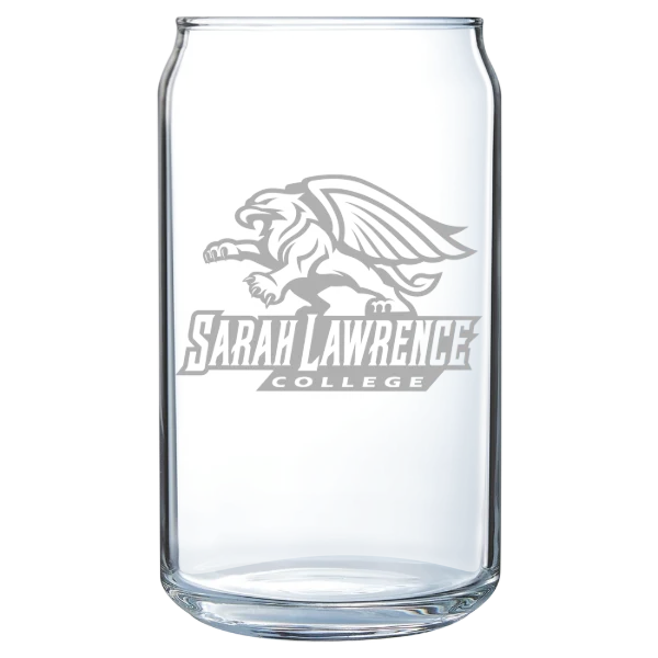 Sarah Lawrence College Polar Camel 16 oz. Can Glass