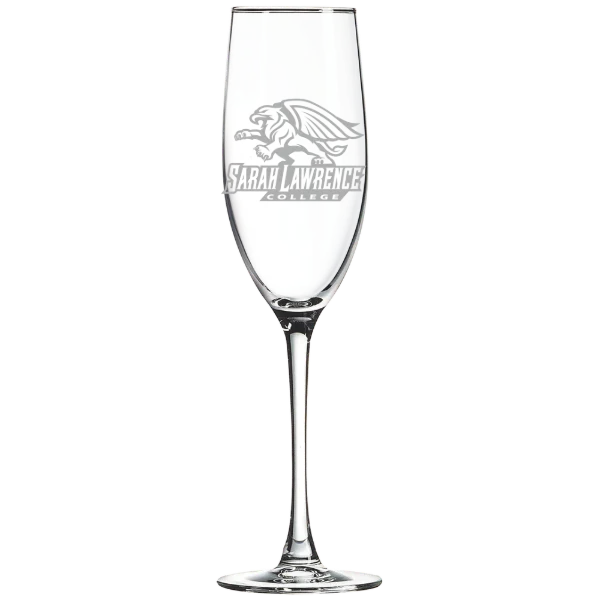 Sarah Lawrence College Polar Camel 8 oz. Champagne Flute