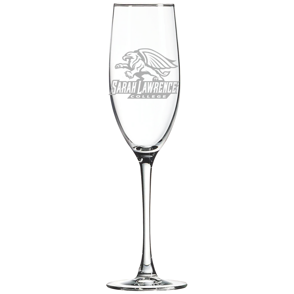 Sarah Lawrence College Polar Camel 8 oz. Champagne Flute