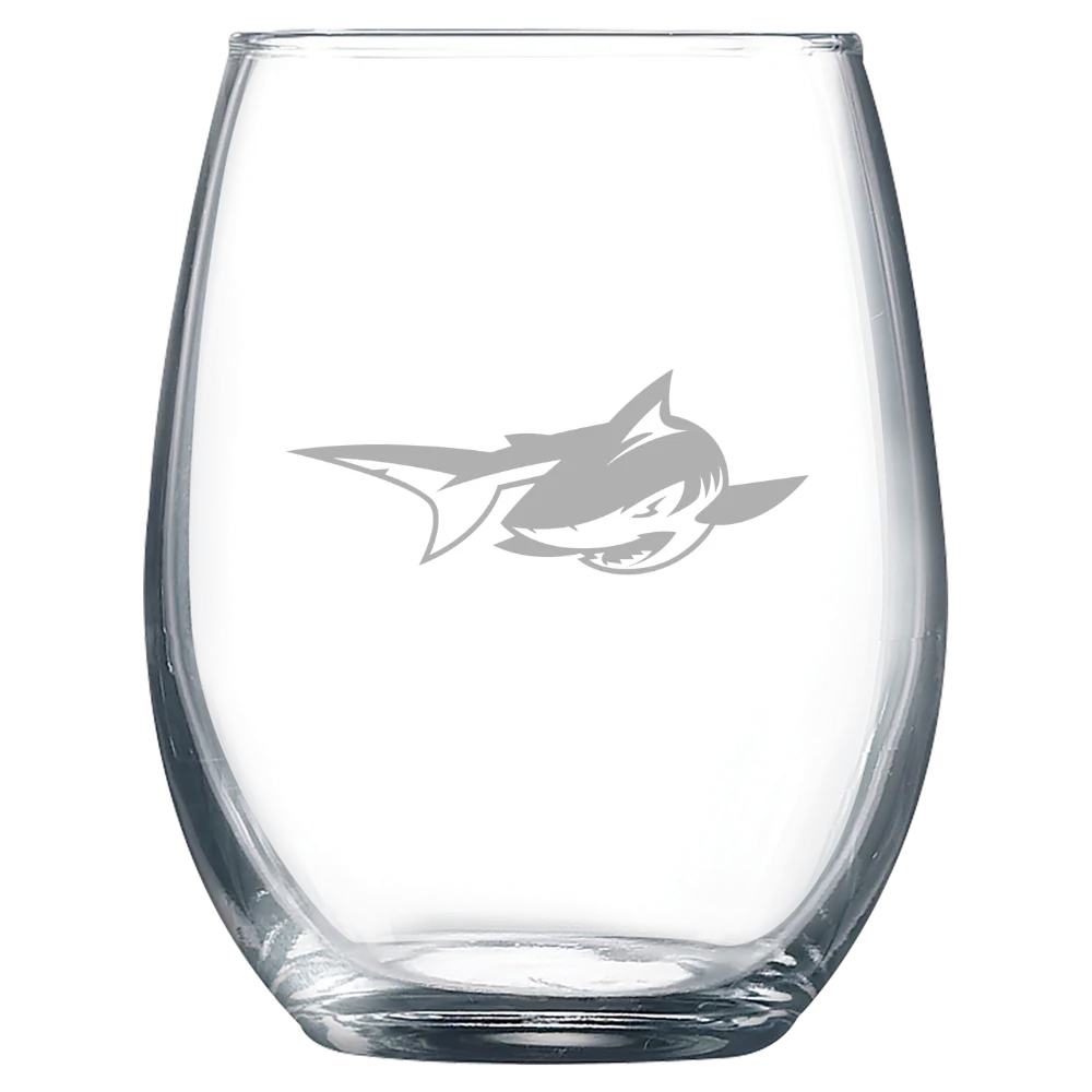 Simmons University Polar Camel 9 oz. Stemless Wine Glass