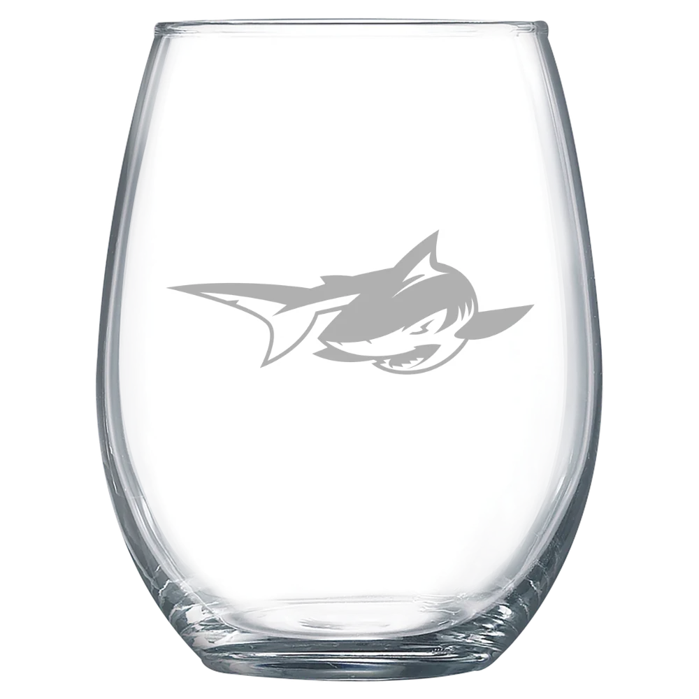 Simmons University Polar Camel 15 oz. Stemless Wine Glass