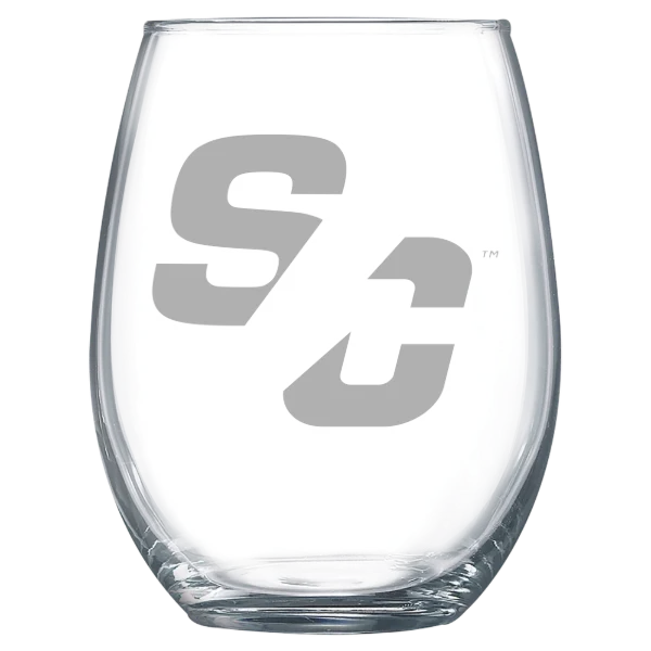 Simpson College Polar Camel 15 oz. Stemless Wine Glass