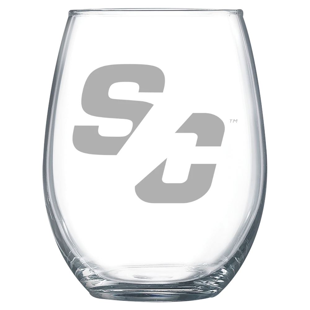 Simpson College Polar Camel 15 oz. Stemless Wine Glass