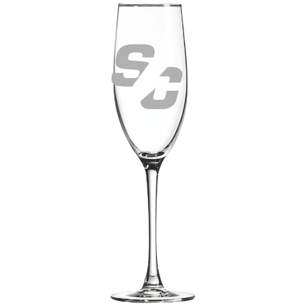 Simpson College Polar Camel 8 oz. Champagne Flute