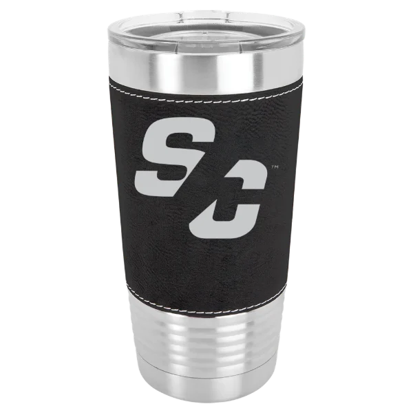 Simpson College Polar Camel 20 oz. Leatherette Grip Tumbler with Standard Lid