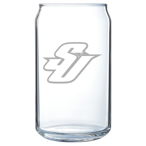 Spalding University Polar Camel 16 oz. Can Glass
