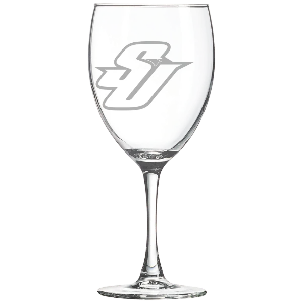 Spalding University Polar Camel 10 1/2 oz. Wine Glass