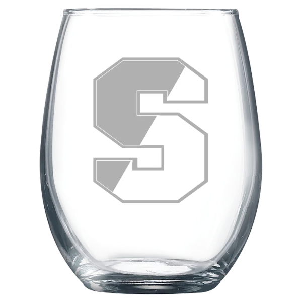 Springfield College Polar Camel 9 oz. Stemless Wine Glass