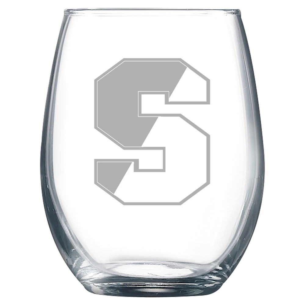 Springfield College Polar Camel 9 oz. Stemless Wine Glass