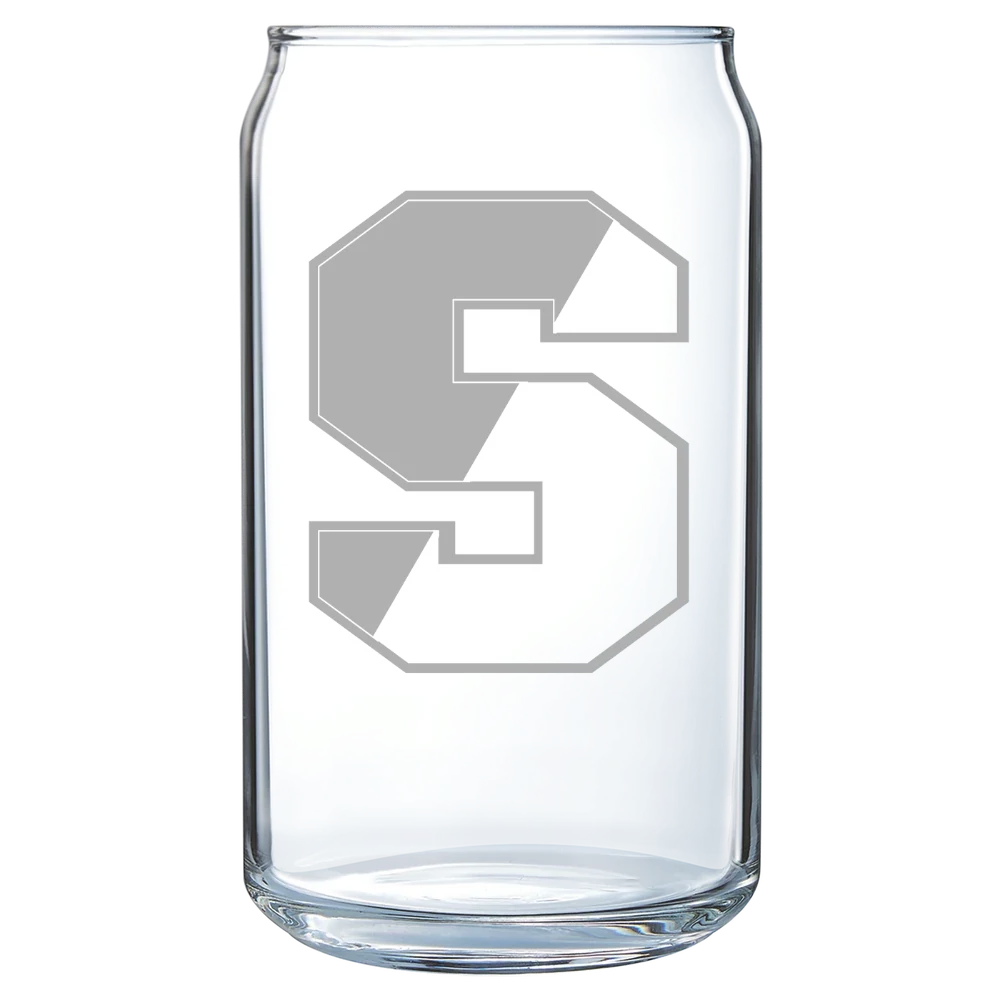 Springfield College Polar Camel 16 oz. Can Glass