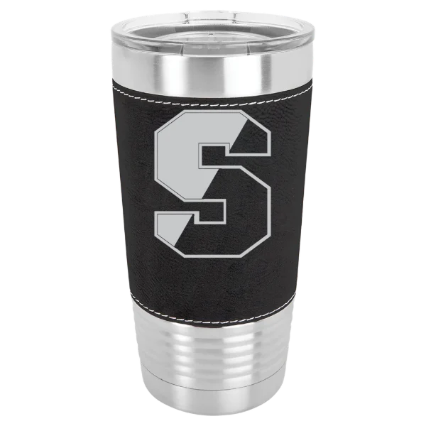 Springfield College Polar Camel 20 oz. Leatherette Grip Tumbler with Standard Lid