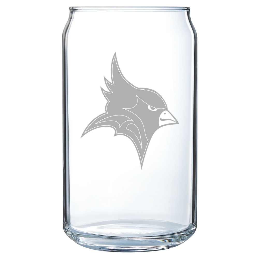 St. John Fisher University Polar Camel 16 oz. Can Glass