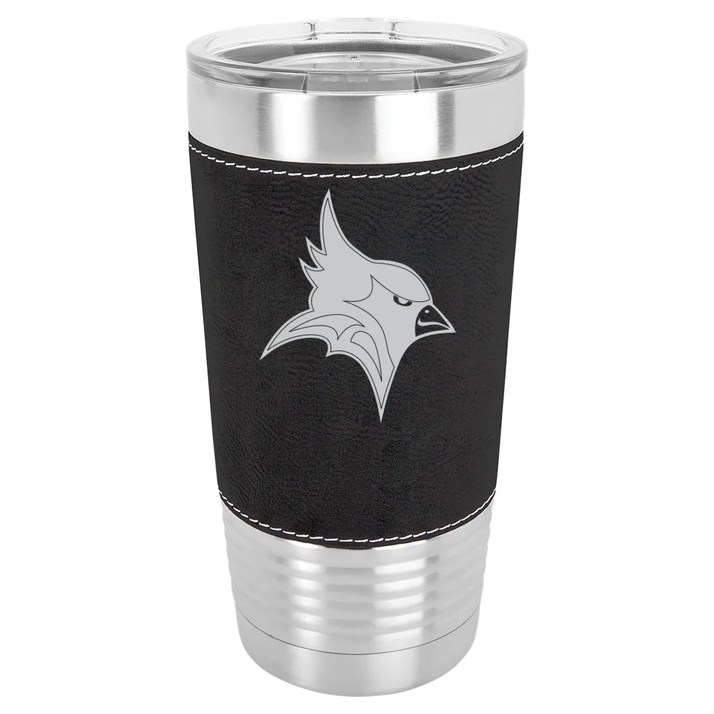 St. John Fisher University Polar Camel 20 oz. Leatherette Grip Tumbler with Standard Lid
