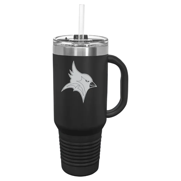 St. John Fisher University Polar Camel 40 oz. Travel Mug with Snap Lid & Straw