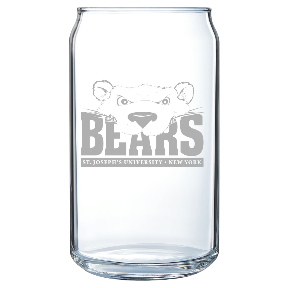 St. Joseph's University NY (Brooklyn) Polar Camel 16 oz. Can Glass