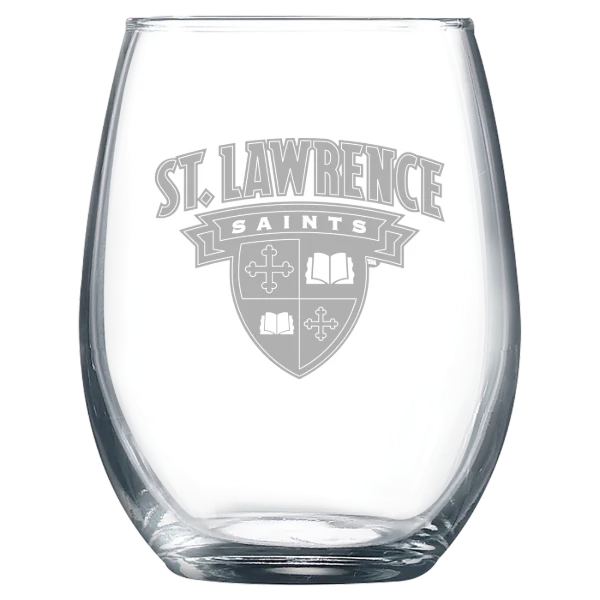 St. Lawrence University Polar Camel 9 oz. Stemless Wine Glass