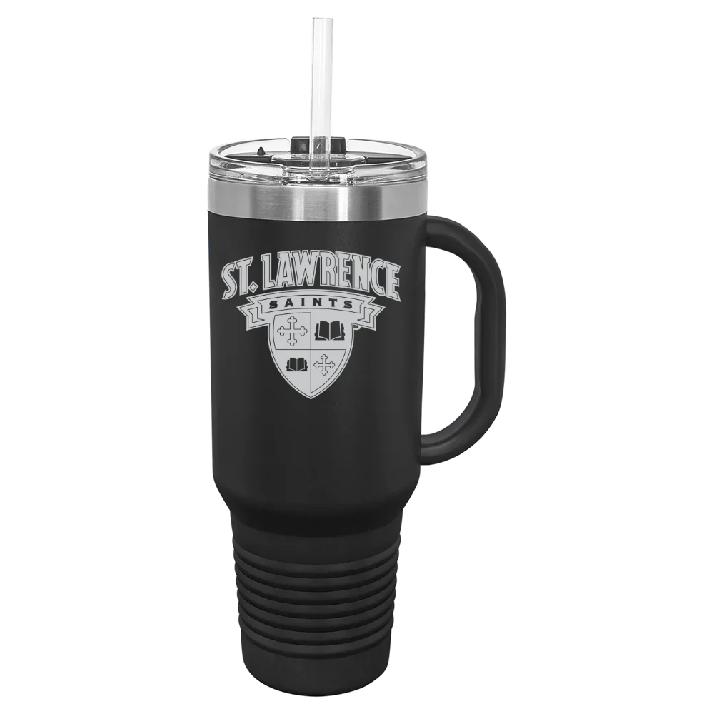 St. Lawrence University Polar Camel 40 oz. Travel Mug with Snap Lid & Straw