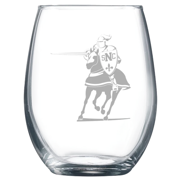 St. Norbert College Polar Camel 9 oz. Stemless Wine Glass