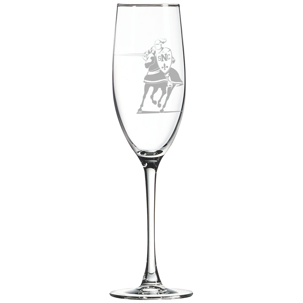 St. Norbert College Polar Camel 8 oz. Champagne Flute