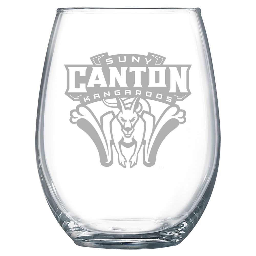 State University of New York at Canton Polar Camel 15 oz. Stemless Wine Glass