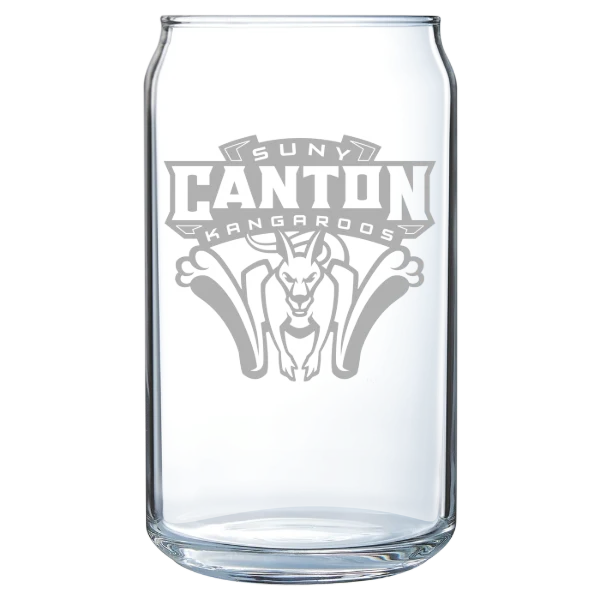 State University of New York at Canton Polar Camel 16 oz. Can Glass
