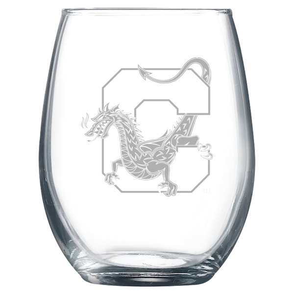 State University of New York at Cortland Polar Camel 9 oz. Stemless Wine Glass