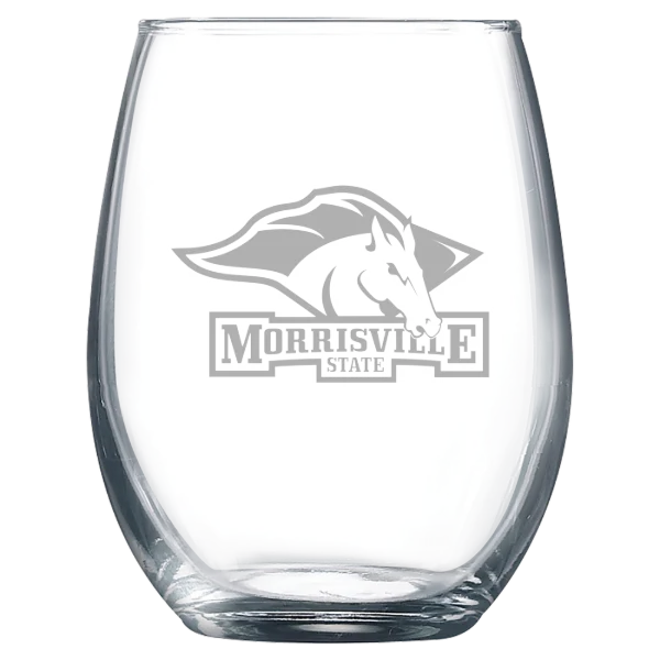 State University of New York at Morrisville Polar Camel 9 oz. Stemless Wine Glass