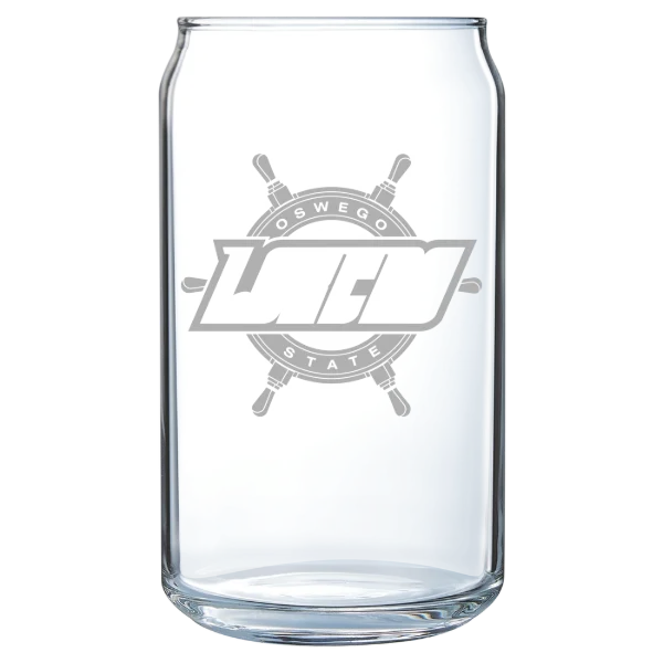 State University of New York at Oswego Polar Camel 16 oz. Can Glass
