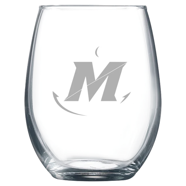 State University of New York Maritime College Polar Camel 9 oz. Stemless Wine Glass