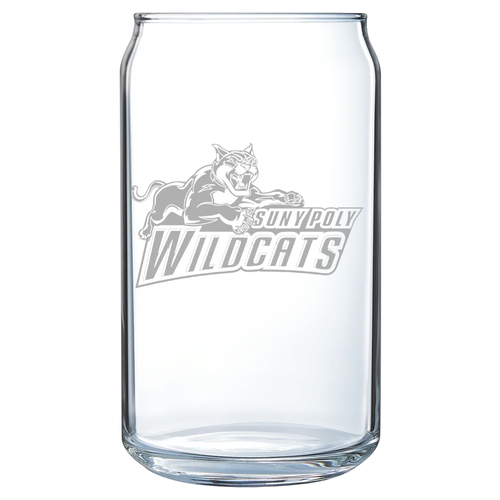 State University of New York Polytechnic Institute Polar Camel 16 oz. Can Glass