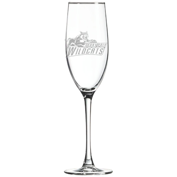 State University of New York Polytechnic Institute Polar Camel 8 oz. Champagne Flute