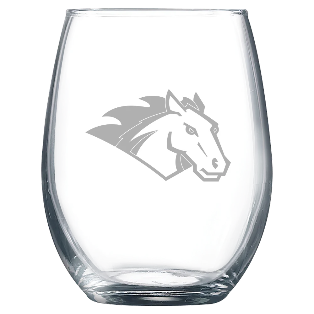 Stevenson University Polar Camel 9 oz. Stemless Wine Glass