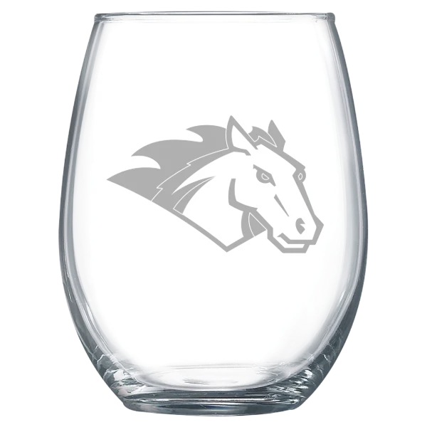 Stevenson University Polar Camel 15 oz. Stemless Wine Glass