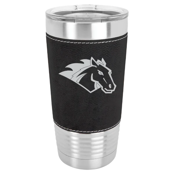 Stevenson University Polar Camel 20 oz. Leatherette Grip Tumbler with Standard Lid