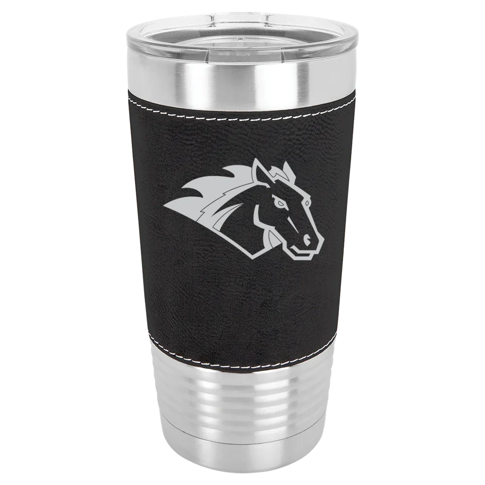 Stevenson University Polar Camel 20 oz. Leatherette Grip Tumbler with Standard Lid