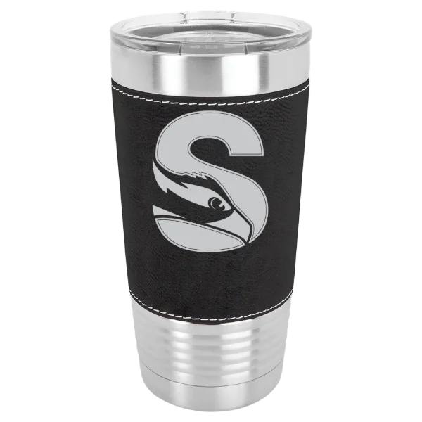 Stockton University Polar Camel 20 oz. Leatherette Grip Tumbler with Standard Lid