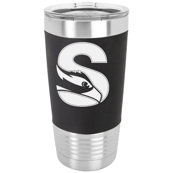 Stockton University Polar Camel 20 oz. Silicone Grip Tumbler with Standard Lid